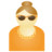 Sunglass woman orange